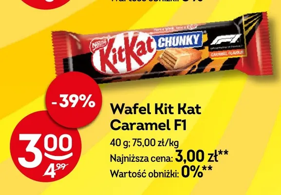 Wafel Kit Kat Caramel F1 promocja w Żabka