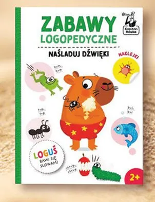 Książka Zabawy logopedyczne Naśladuj dźwięki Kapitan Nauka promocja w Biedronka