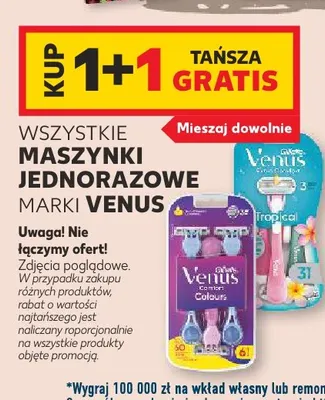 Maszynki jednorazowe marki Venus promocja w Kaufland