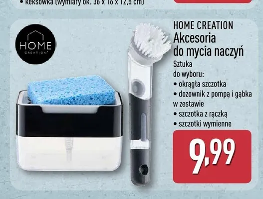 Szczotka okrągła do mycia naczyń Home Creation promocja w Aldi
