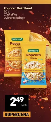 Popcorn Bakalland serowy promocja w Delikatesy Centrum