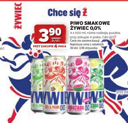 Piwo smakowe Żywiec 0,0% promocja w Stokrotka