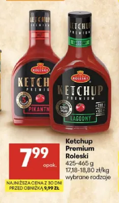 Ketchup Premium pikantny Roleski promocja w Delikatesy Centrum