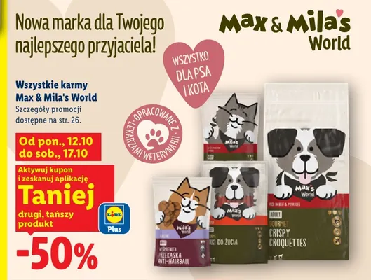 Karmy Max & Mila's World promocja w Lidl
