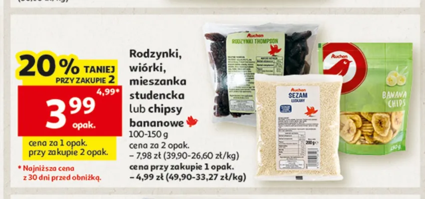 Wiórki Auchan promocja w Auchan