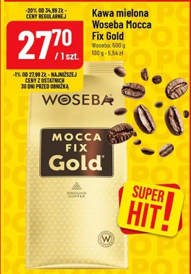 Kawa mielona woseba mocca fix gold promocja w POLOmarket