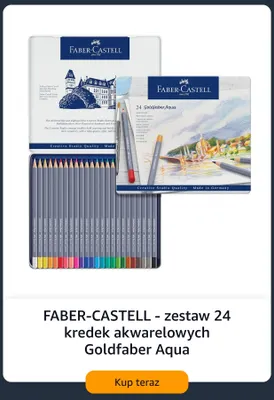 Zestaw 24 kredek akwarelowych Faber-Castell Goldfaber Aqua promocja w Amazon