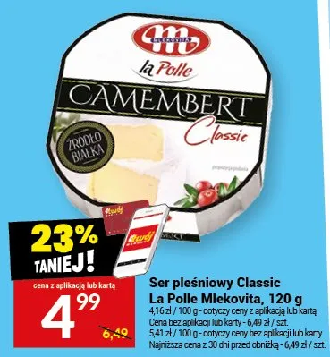 Ser pleśniowy Classic La Polle Mitschovita promocja w Twój Market