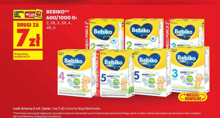 Mleko modyfikowane Bebiko Junior 4 promocja w Biedronka