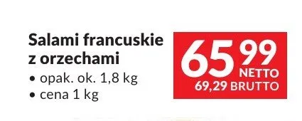 Salami francuskie z orzechami Bell promocja w Makro
