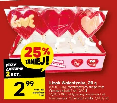 Lizak Walentynka promocja w Twój Market