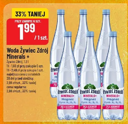 Woda Żywiec Zdrój Minerals + promocja w POLOmarket