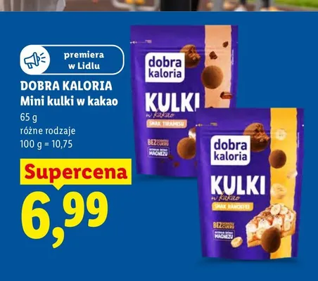 Mini kulki w kakao o smaku banoffee Dobra Kaloria promocja w Lidl