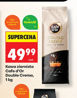Kawa ziarnista Cafe d'Or Double Crema promocja w Biedronka
