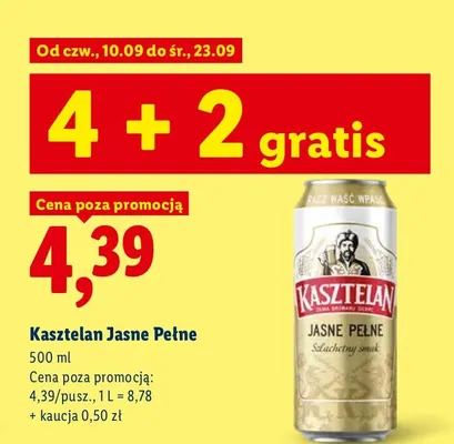 Piwo Kasztelan promocja w Lidl