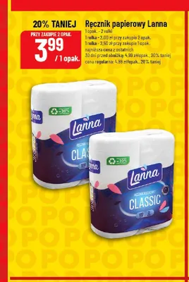 Ręcznik papierowy Lanna Classic promocja w POLOmarket
