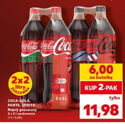 Napój gazowany Coca-Cola Original 2-pak promocja w Kaufland
