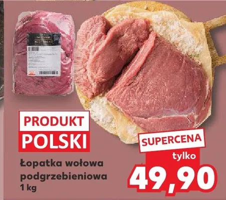 Łopatka wołowa podgrzebieniowa promocja w Kaufland