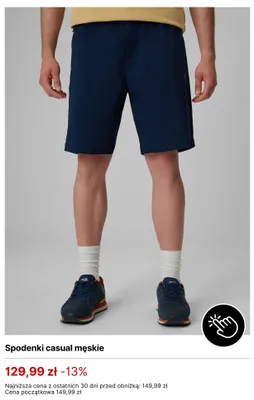 Spodenki casual męskie 4F promocja w 4F