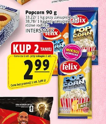 Popcorn solony Felix promocja w Prim Market