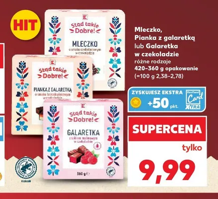 Mleczko o smaku czekoladowym w czekoladzie Stad takie Dobre! promocja w Kaufland