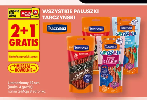 Paluszki Tarczyński promocja w Biedronka