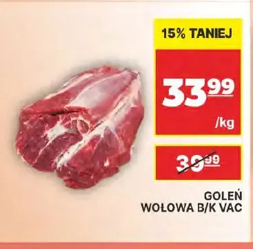 Goleń wołowa bez kości promocja w API Market