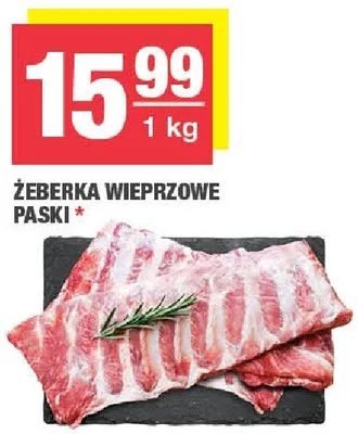Żeberka wieprzowe paski promocja w SPAR