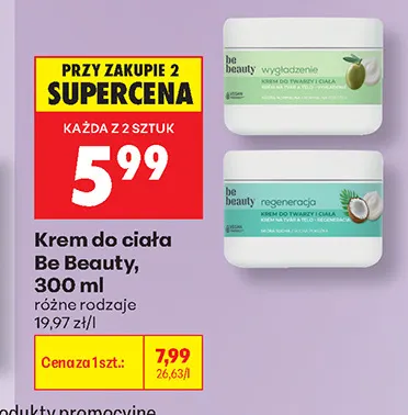 Krem do ciała Be Beauty promocja w Biedronka
