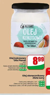 Olej kokosowy Oils Planet promocja w Dino