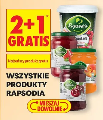 Produkty Rapsodia promocja w Biedronka