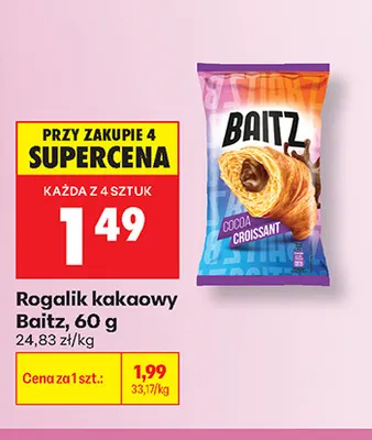 Rogalik kakaowy Baitz promocja w Biedronka