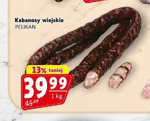 Kabanosy wiejskie Pelikan promocja w Prim Market