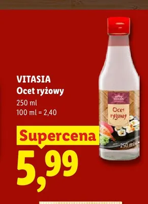Ocet ryżowy Vitasia promocja w Lidl