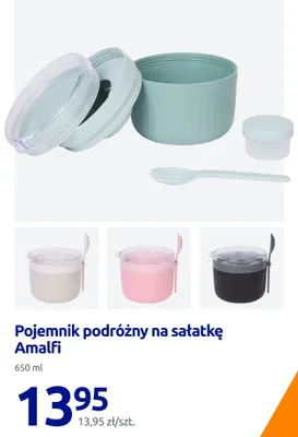 Pojemnik podróżny na sałatkę Amalfi 650 ml promocja w Action