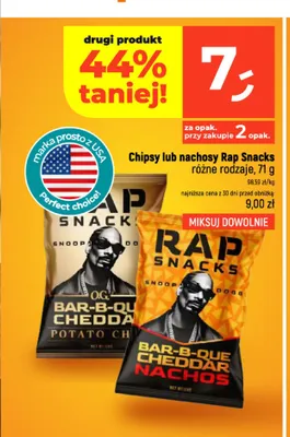 Chipsy Rap Snacks Snoop Dogg O.G. Bar-B-Quin Cheddar promocja w Dealz