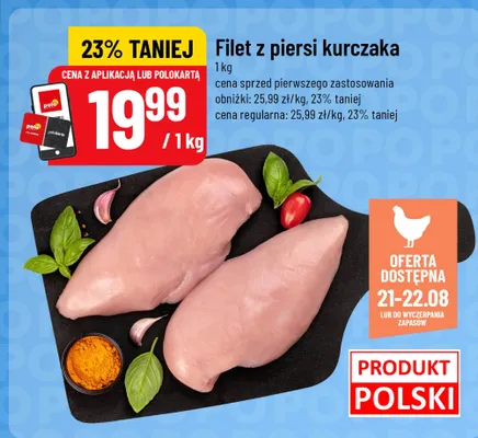 Filet z piersi kurczaka promocja w POLOmarket