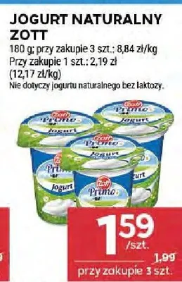 Jogurt naturalny zott promocja w Stokrotka