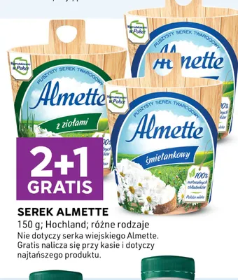 Serek Almette śmietankowy Hochland promocja w Stokrotka