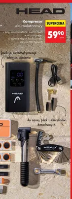Kompresor akumulatorowy HEAD 4000mAh promocja w Biedronka