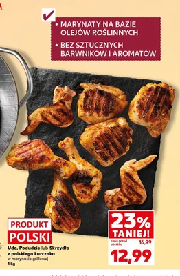 Skrzydła z polskiego kurczaka w marynacie grillowej promocja w Kaufland