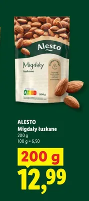 Migdały łuskane Alesto promocja w Lidl