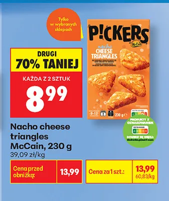 Nacho cheese triangles McCain promocja w Biedronka