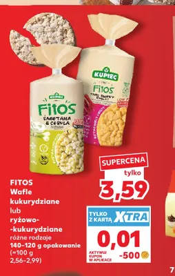 Wafle kukurydziane Fitos promocja w Kaufland