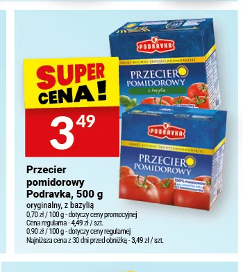 Przecier pomidorowy Podravka z bazylią promocja w Twój Market