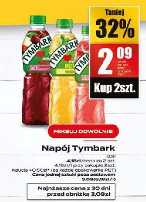 Napój różne smaki promocja w Supeco
