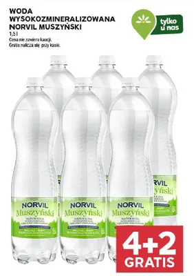 Woda wysokozmineralizowana muszyńska promocja w Stokrotka