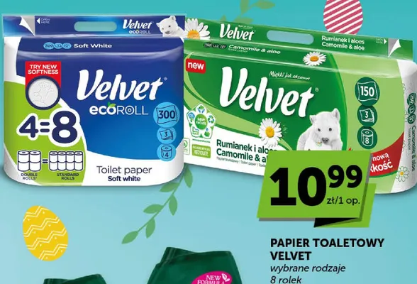 Papier toaletowy wybrane rodzaje 8 rolek promocja w ABC