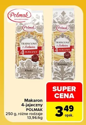 Makaron 4-jajeczny Krajanka Polmak promocja w Carrefour