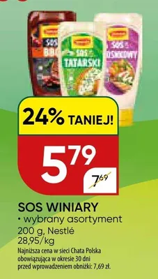 Sos Winiary wybrany asortyment promocja w Chata Polska